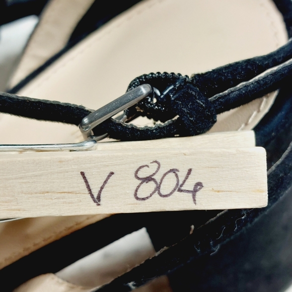 New PELLE MODA Ames Black Leather Ankle Strap Platform Sandal V804 - Picture 14 of 14